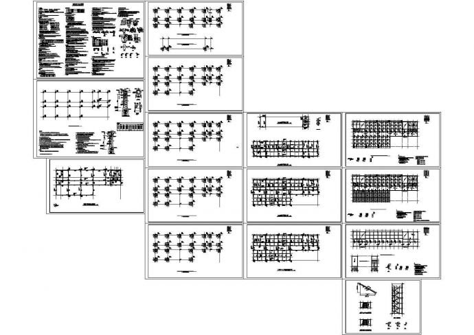 框架教学楼结构施工图桩基础平法，15张图纸_图1