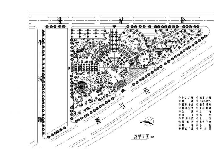 某个城市广场模板设计图_图1