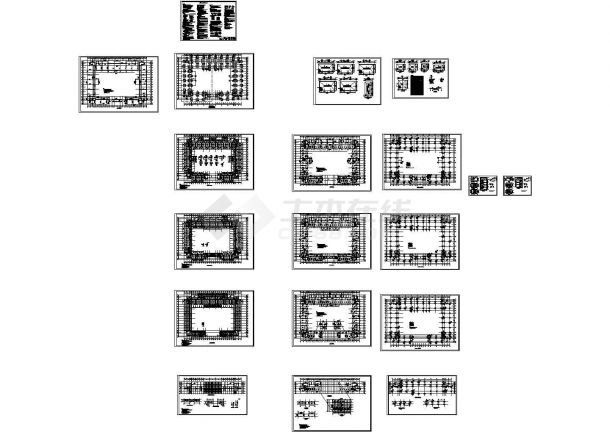 7度区框架多功能教学楼结构施工图，19张图纸-图一
