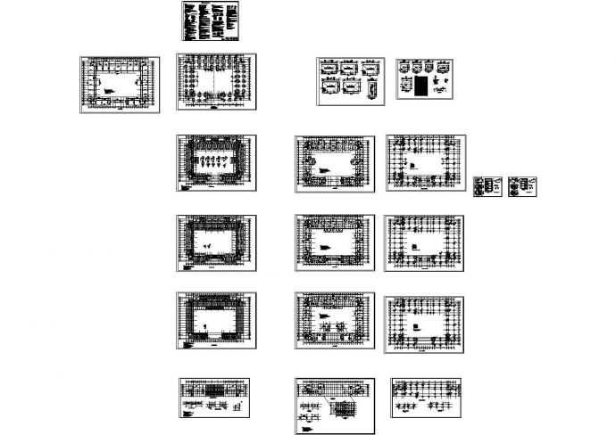 7度区框架多功能教学楼结构施工图，19张图纸_图1