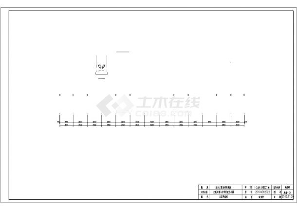 3331平米第八中学4层行政办公楼设计CAD施工图-图二