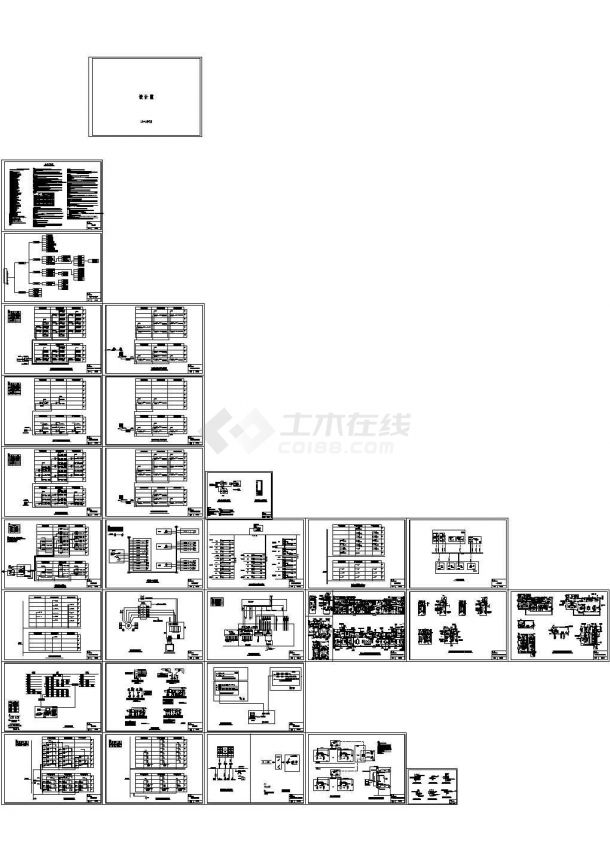 江苏多层酒店弱电智能化施工图（28张）-图一