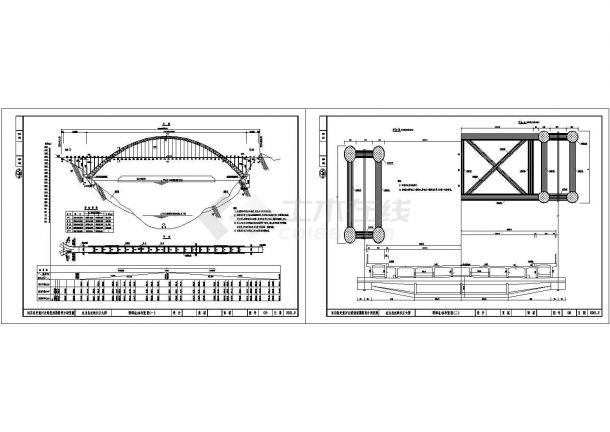 长江巫峡桥建筑设计CAD施工图-图一