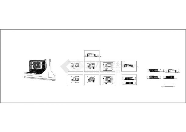 某二层规划展览馆建筑设计方案施工图（含效果图）-图二