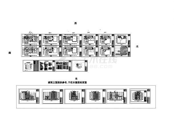 深圳市某5层文体中心VRV空调设计施工图纸-图一