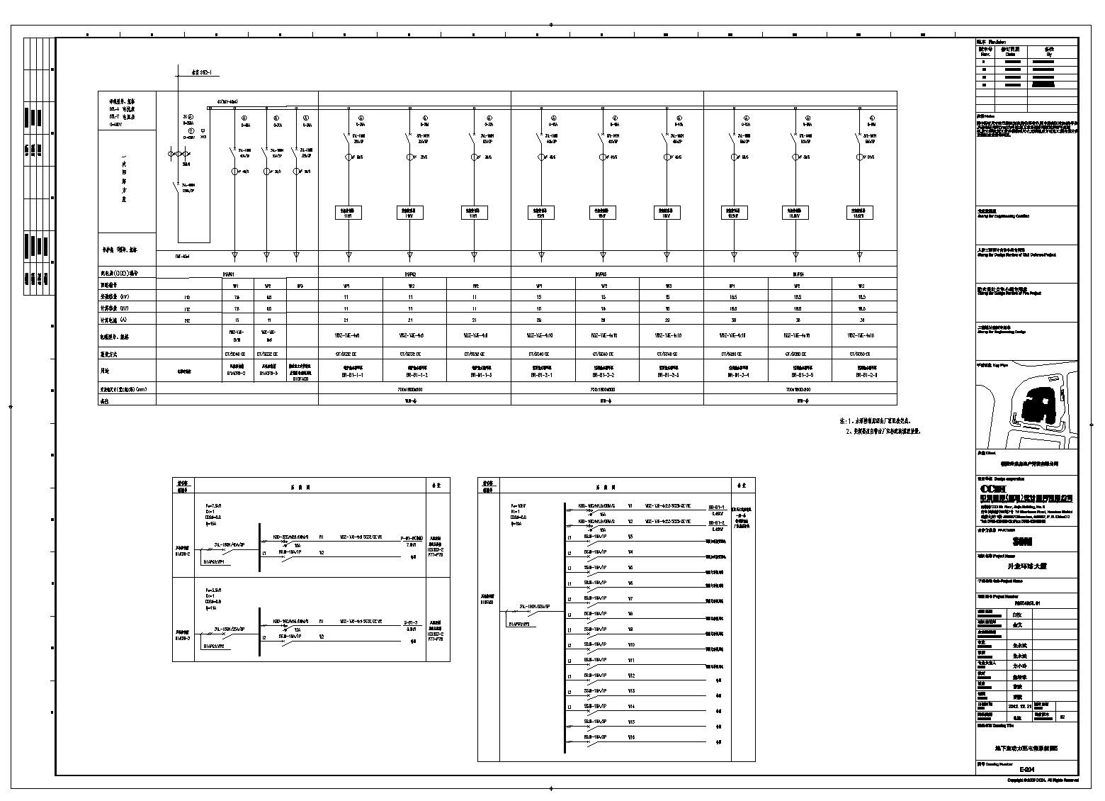 环球大厦地下室动力配电箱系统图
