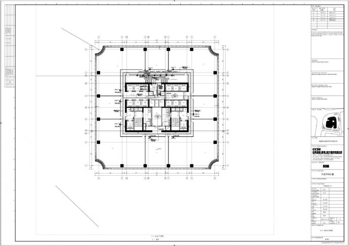 升龙环球大厦-电气施工E-419三十一层动力平面CAD图_图1