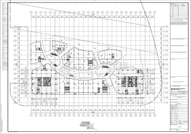 桂城金融B区A-08地块项目（仟晖广场）商业轮建施平面CAD图-图二