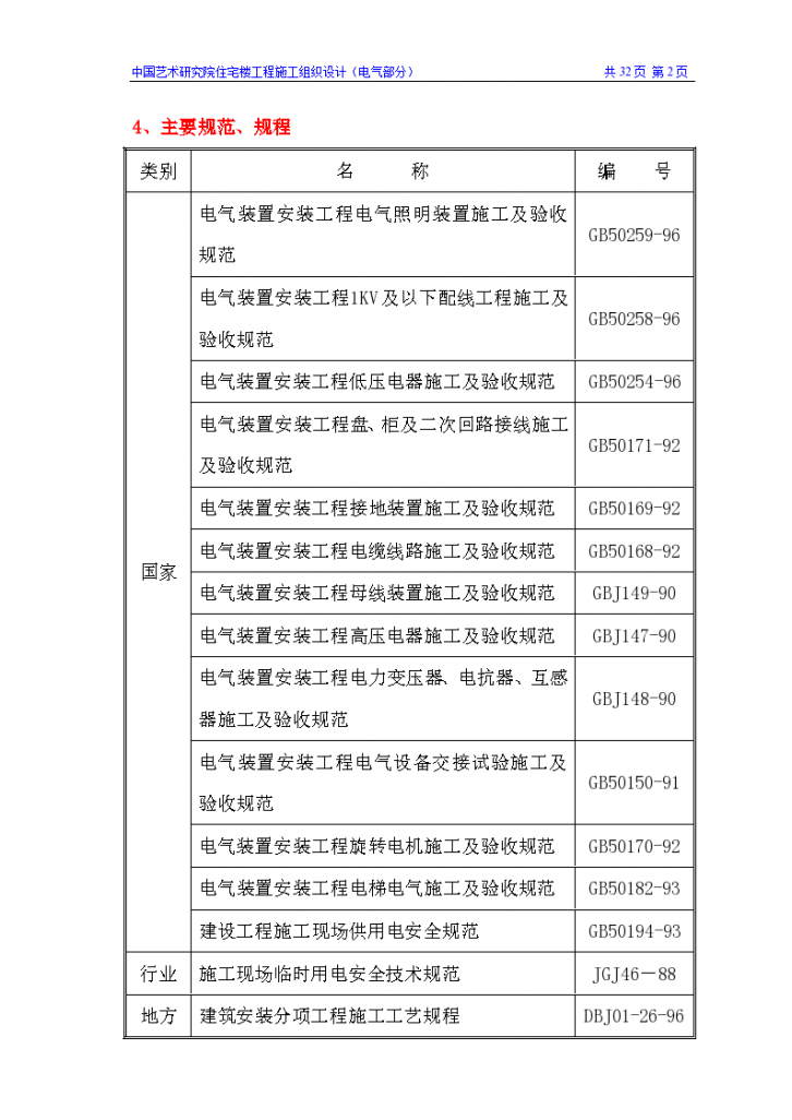 北京某研究院住宅楼电气施工组织-图二