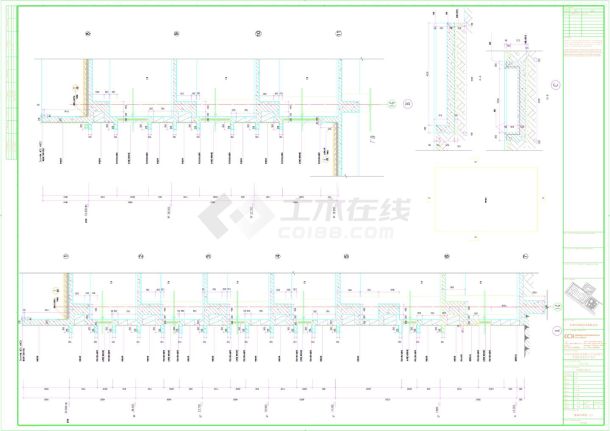 生态园网络通讯设备生产项目1号厂房-墙身大样CAD图-图二