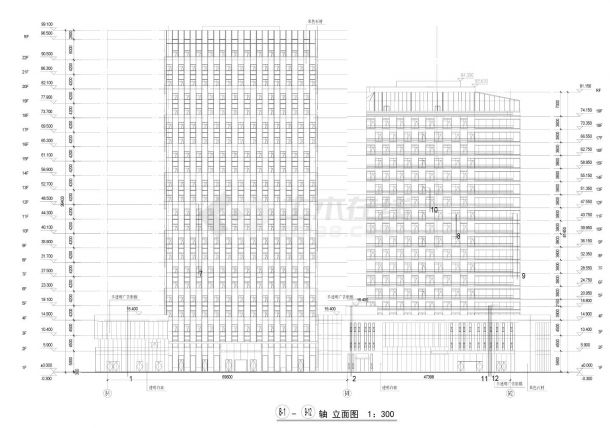 宁波远大项目-8.9号楼墙身大样CAD图-图一