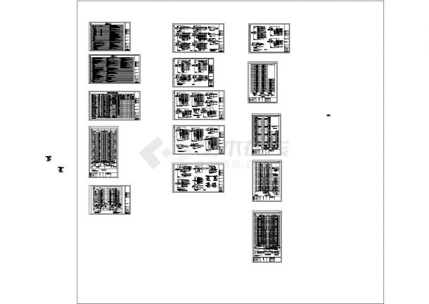 某地下二层地上十八层剪力墙结构住宅楼（12820㎡ ）强弱电设计cad全套电气施工图（含设计说明）-图二