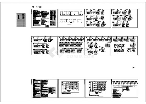 某特大型地下室（32604㎡）强弱电设计cad全套电气施工图纸（含设计说明）-图二