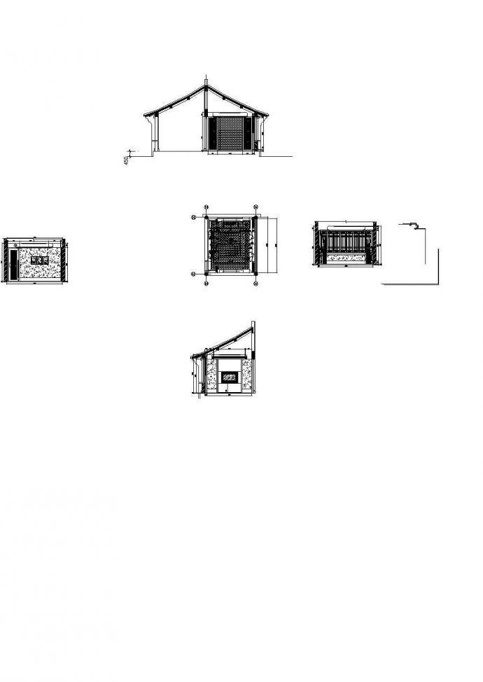 现代中式会所接待厅室内装修设计cad施工图_图1