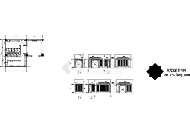 [苏州]奢华欧式风格商务会所一层大堂接待区室内设计施工图（含效果图）-图一