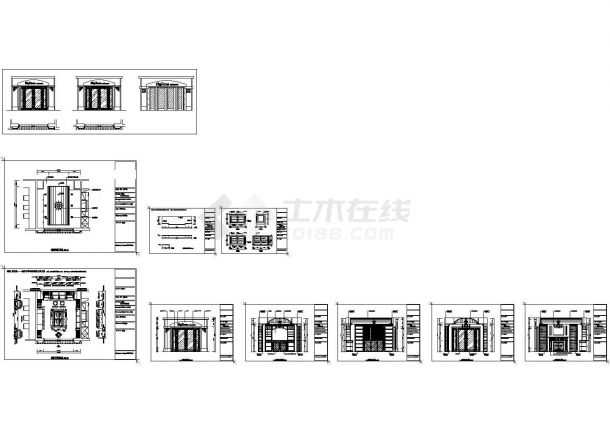 [成都]欧式复古典雅酒窖室内设计CAD施工图-图一
