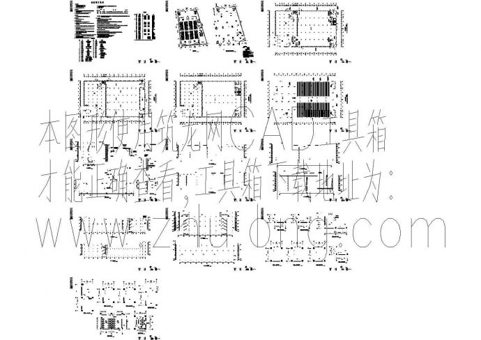 厂房设计_某三层厂房建筑设计CAD施工图(已竣工)_图1