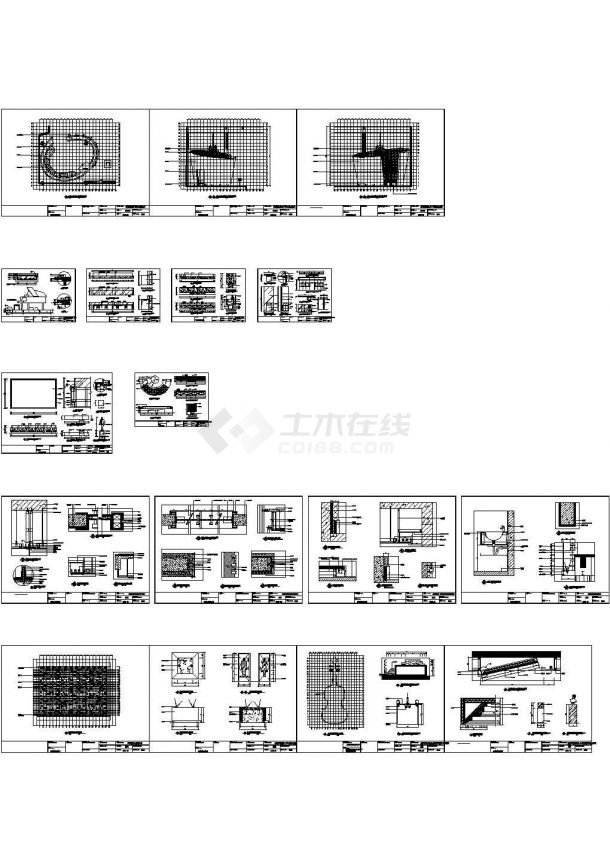 [重庆]会所及销售中心装修施工图-图一