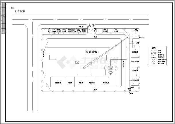 土木工程毕业设计_4430平方米某6层学生公寓楼建筑施工cad图(含计算书，毕业设计)-图一