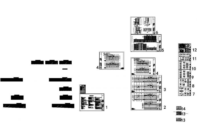 土木工程毕业设计_4739平米某六层框架结构住宅楼施工cad图(含计算书，毕业设计)_图1