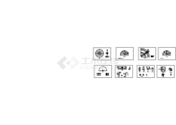 【安徽】某建筑二沉池结构全套CAD方案图纸-图一
