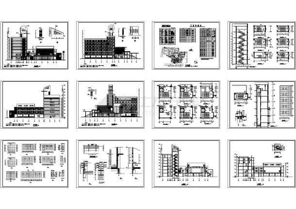 某五层文化艺术中心建筑设计方案图-图二