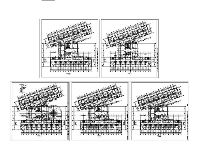 保定市某地第一中心医院病房全套施工设计cad图纸_图1