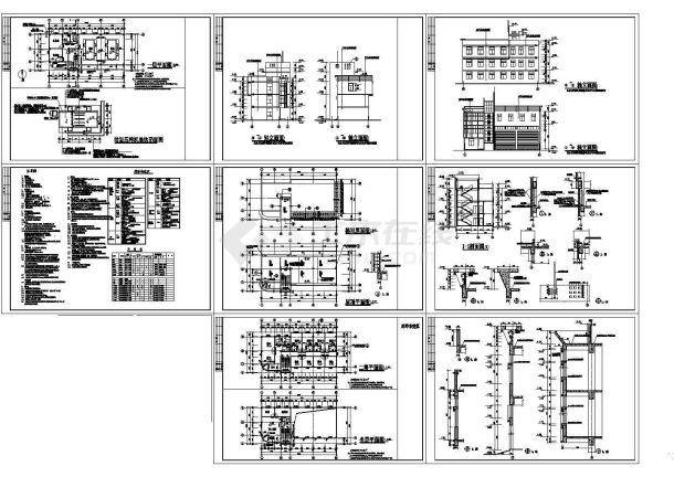 某市区垃圾转运站建筑设计施工图-图一