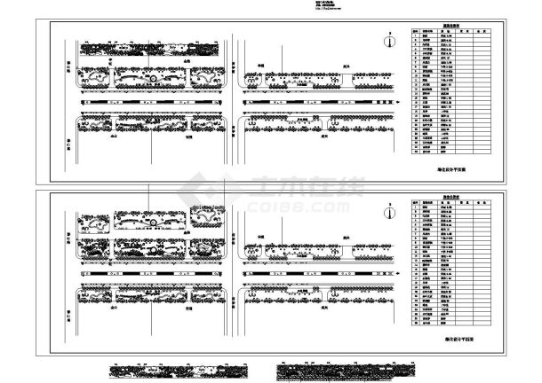 道路绿化设计平面图Cad设计图-图二