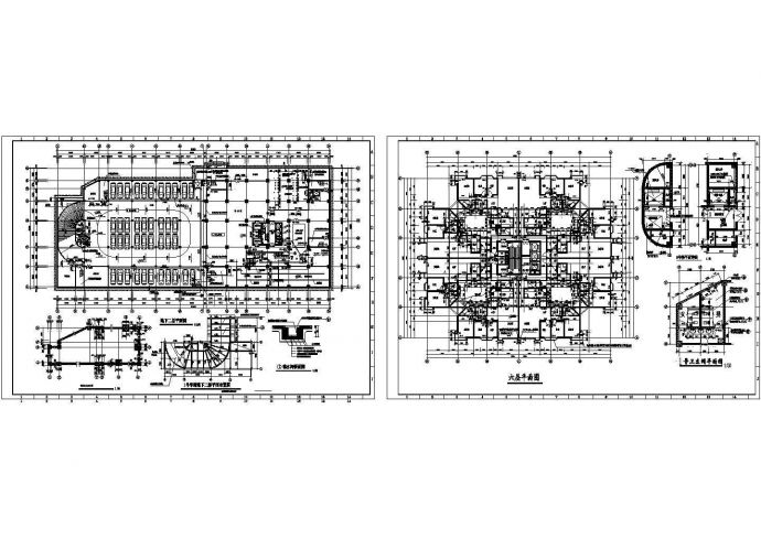某地高层住宅楼建筑设计CAD平面图_图1