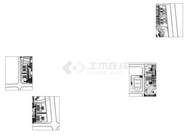 上海南汇中学cad施工图设计-图二