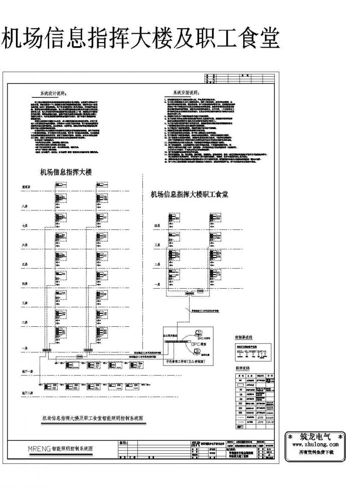 某机场信息大楼智能照明系统图_图1