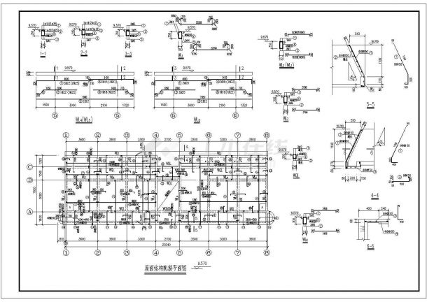 某地3层砌体结构宿舍楼建筑结构施工图-图一