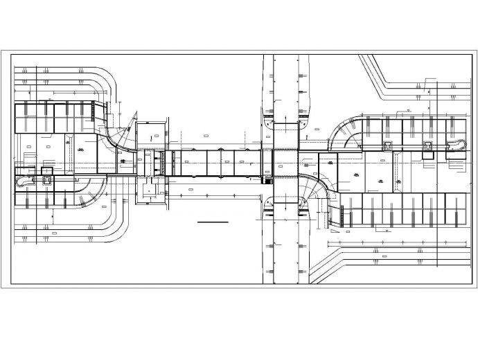 某水利工程12m长船闸结构布置图_图1