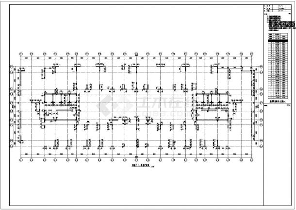 浙江某超高层办公楼结构初步设计图纸-图二