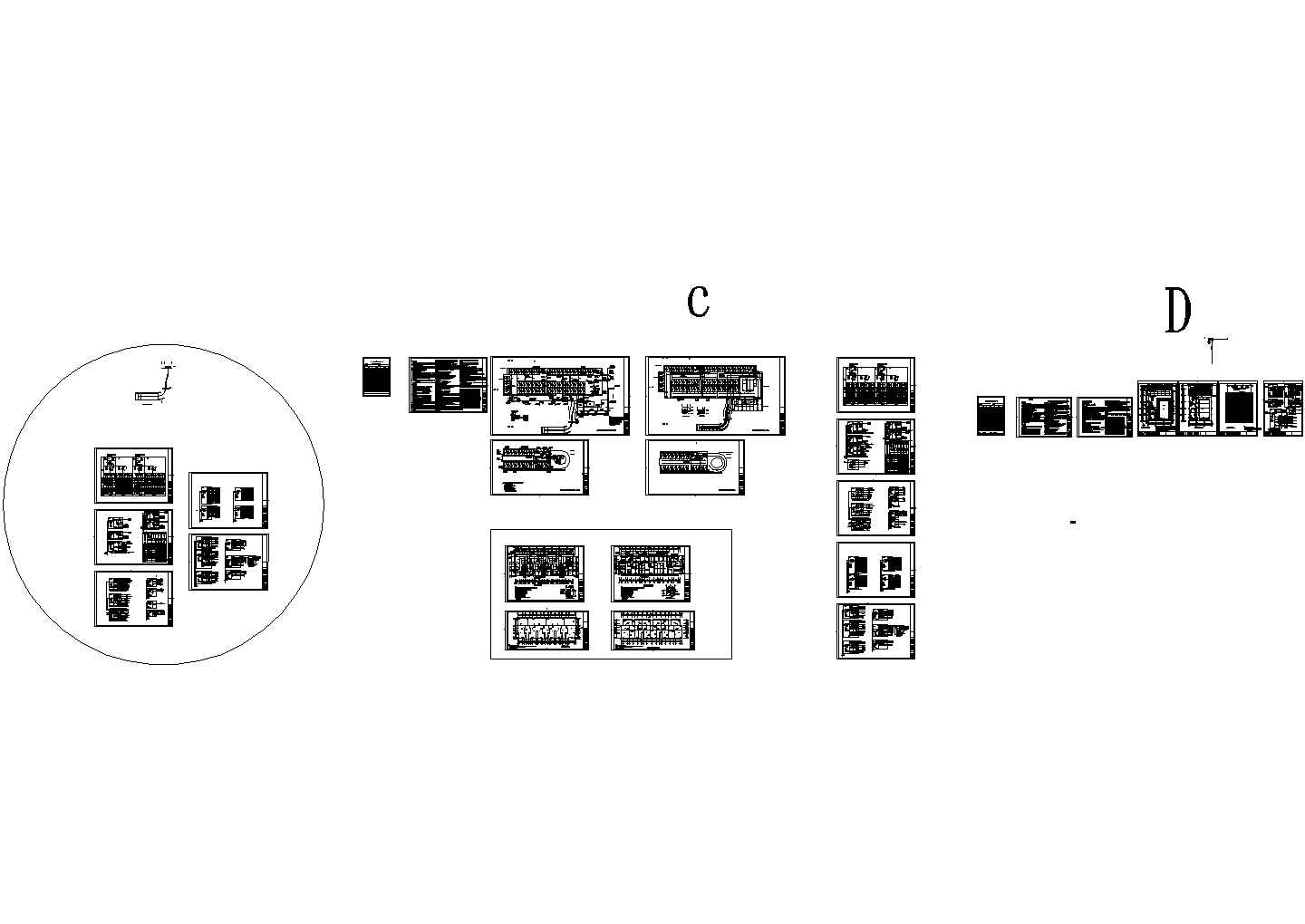 某住宅楼框架结构地下车库（5768.05㎡）强弱电设计cad全套电气施工图（含设计说明，含2个地下车库设计）