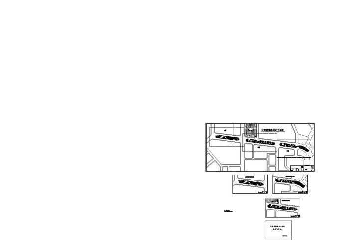 某镇道路绿化设计图 cad施工图设计_图1