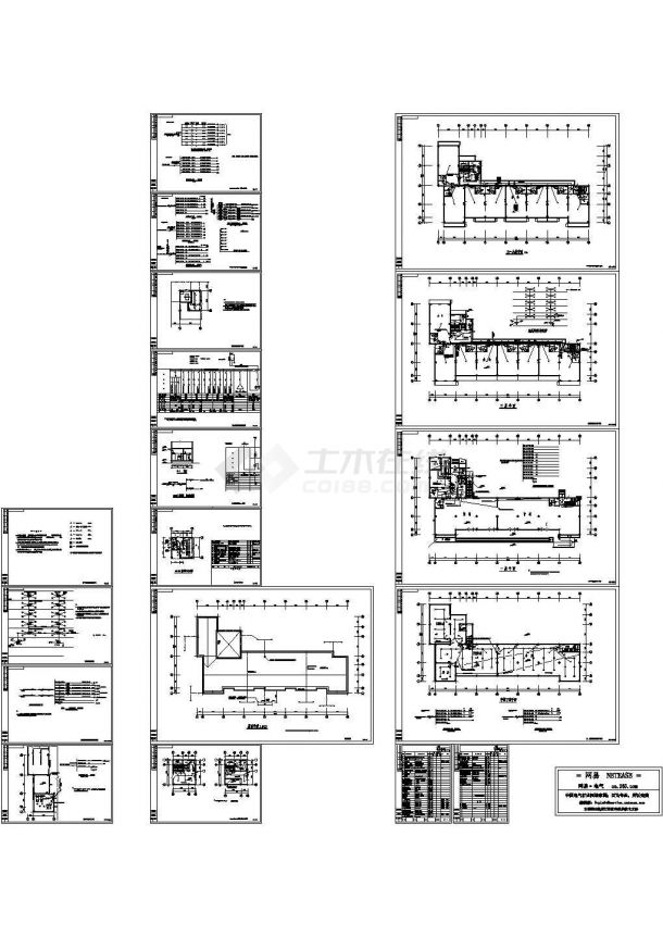 办公楼设计_办公楼全套电气施工图纸-图二
