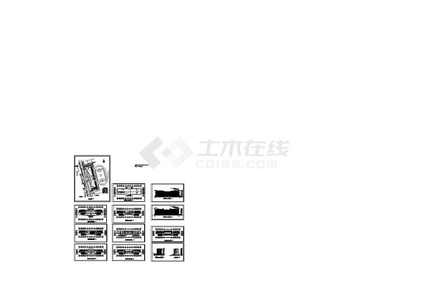 某 -1+6层10500平米中学教学楼建筑设计图【平立剖 总平面图】-图一