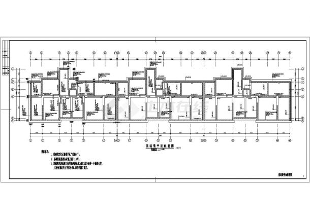 某附属医院专家住宅楼结构图，27张图纸-图一
