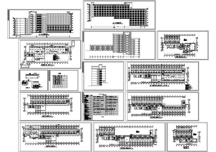 某高校七层砖混结构学生公寓楼设计cad全套建筑施工图（含设计说明）_图1