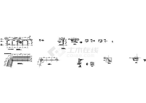 某工程花架施工图（cad，2张图纸）-图一