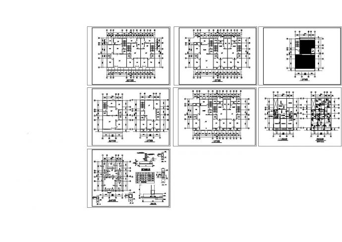 【杭州】某地多层商住楼全套施工设计cad图纸（含墙下条基大样图）_图1