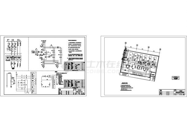 西安某住宅小区外网全套施工设计cad图纸（含二期热水泵房电气说明）-图二