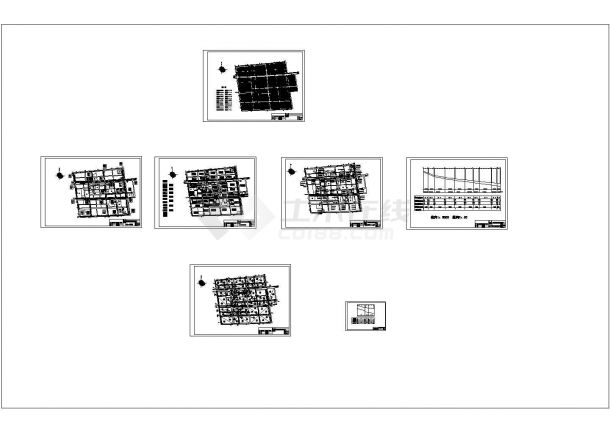 南京某大学给排水管网课程全套设计cad图纸（含总平面图）-图一