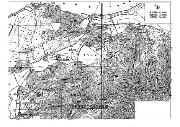 【浙江】小型水库除险加固拦水坝等工程初步设计施工CAD图-图二