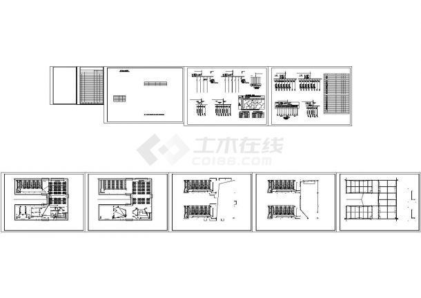  Electrical construction drawing of the third floor canteen and dormitory complex building of primary school - Figure 1