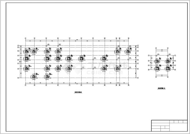 8400平米8层综合办公楼建筑设计CAD施工图-图一