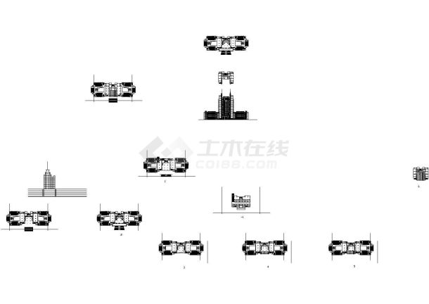 常熟高等专科学校cad设计图全套-图二