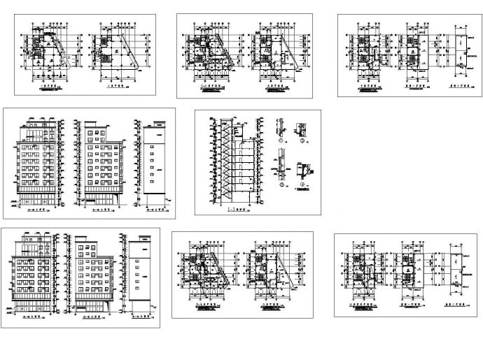 某地上十层框架结构私人住宅楼设计cad全套建施图纸（甲级院设计）_图1